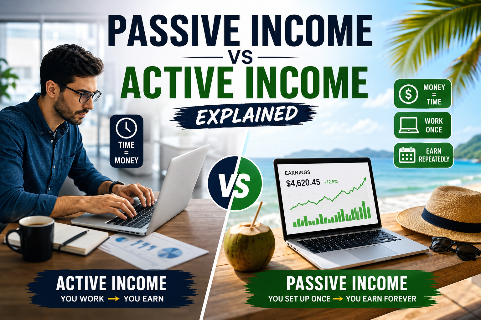 Passive Income vs Active Income Explained