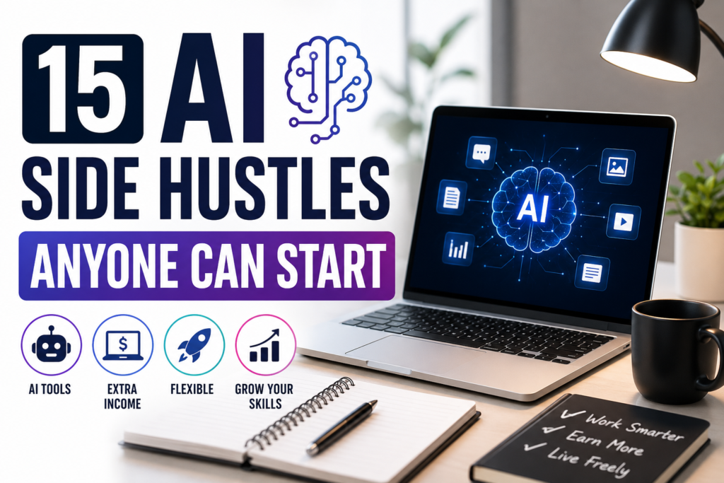 15 AI Side Hustles Anyone Can Start
