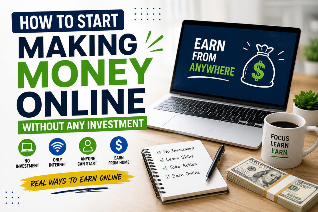 How to Start Making Money Online Without Any Investment