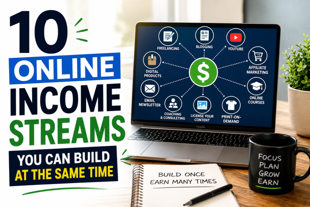 10 Online Income Streams You Can Build at the Same Time